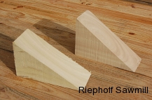 Chocks Cut From Mixed Hardwood At Riephoff Sawmill