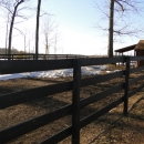 Oak Four Board Fence