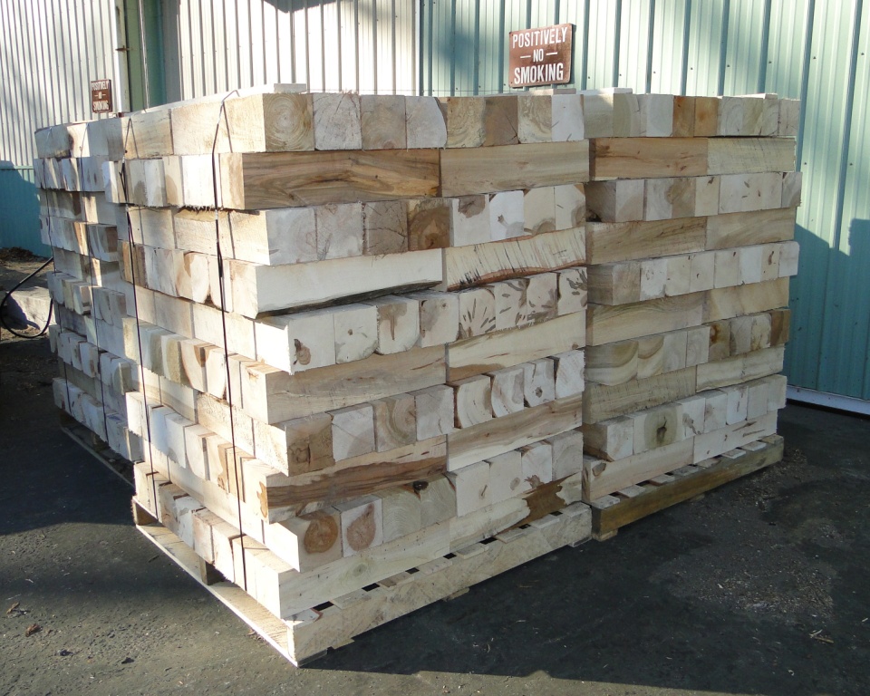 Pile Of Blocking Wood Cut By Riephoff Sawmill