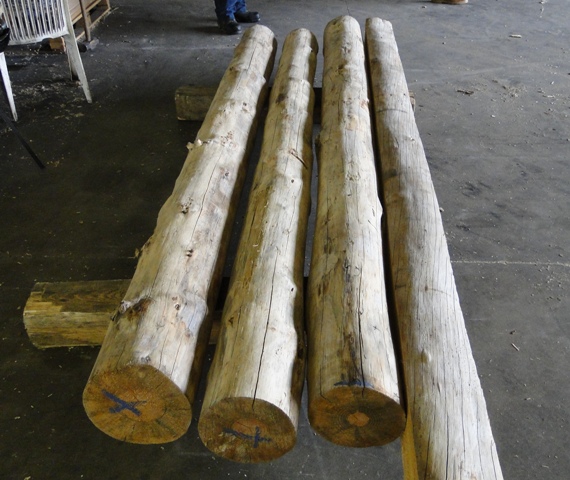 Log Cabin Porch Posts