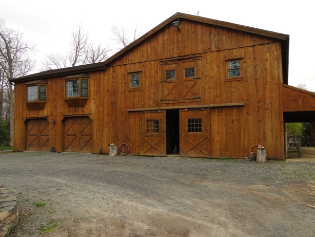 Barn With Flitch Cut Siding