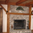 Surfaced Oak Beams Used For A Fireplace