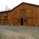 Barn With Flitch Cut Siding