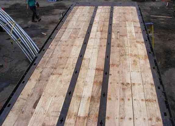 Flatbed Trailer With Oak Decking