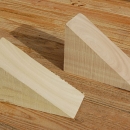 Freshly Cut Wooden Chocks