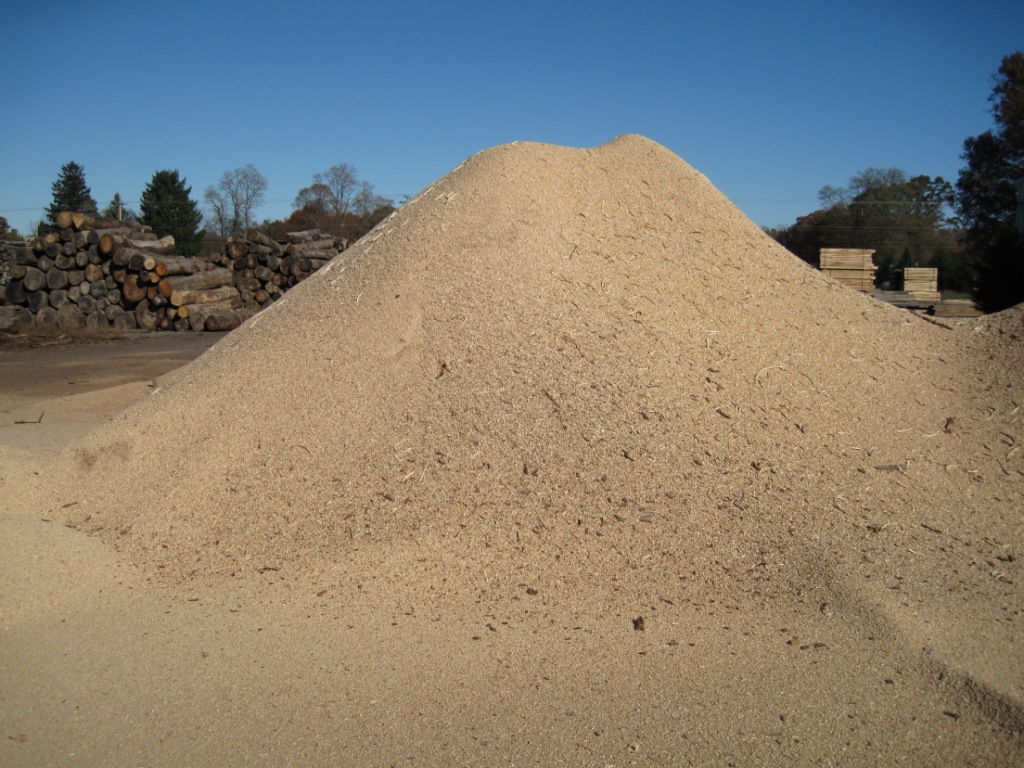 A Pile Of Hardwood Sawdust